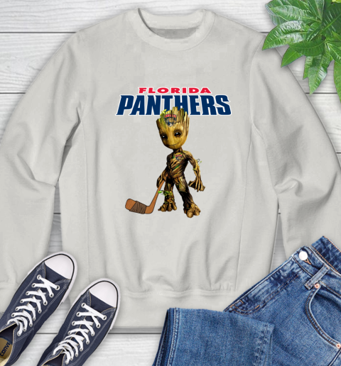 Florida Panthers NHL Hockey Groot Marvel Guardians Of The Galaxy Sweatshirt 12