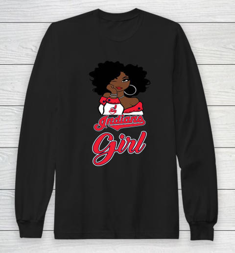Cleveland Indians Girls Girl MLB Long Sleeve T-Shirt