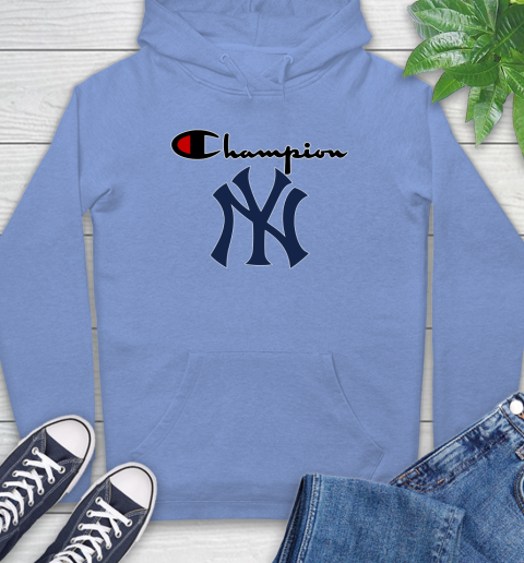 Champion New York Yankees Hoodie in Blue for Men