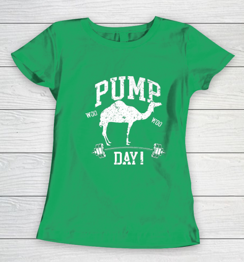 Funny Pump Day Hump Day Camel Weight Lifting Training Gym Women's T-Shirt - Image 6