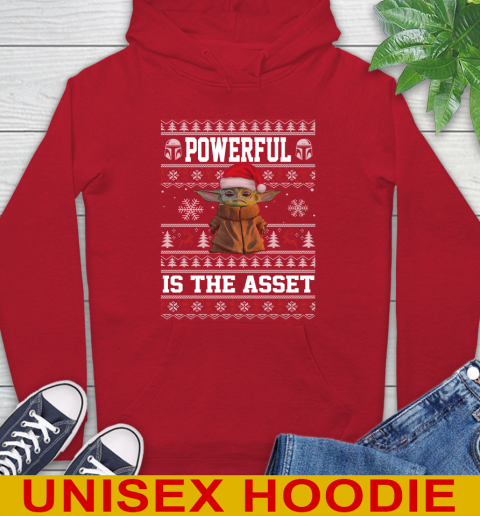 Powerful Is The Asset Baby Yoda Christmas Star Wars Shirts 22