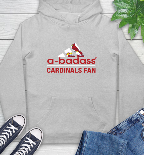 MLB A Badass St.Louis Cardinals Fan Adidas Baseball Sports Hoodie 6