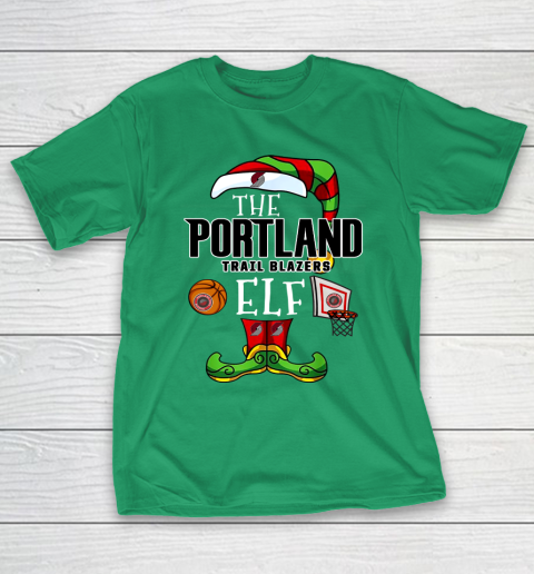Portland Trail Blazers Christmas ELF Funny NBA T-Shirt 15