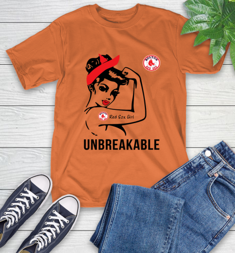 MLB Boston Red Sox Girl Unbreakable Baseball Sports T-Shirt 3