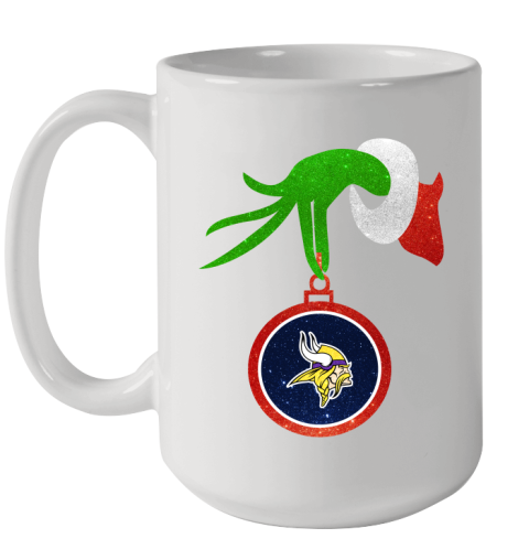 Minnesota Vikings Grinch Merry Christmas NFL Football Ceramic Mug 15oz