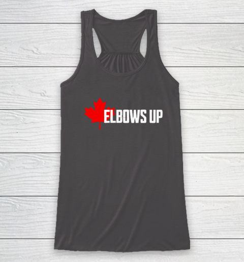 Elbows Up Canada True North Strong and Free Proud Canadian Racerback Tank 6