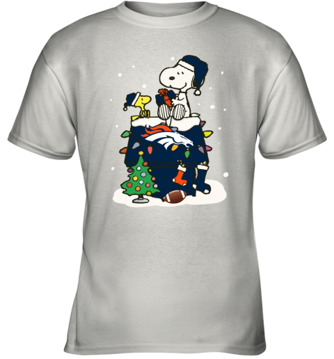 A Happy Christmas With Denver Broncos Snoopy Youth T-Shirt