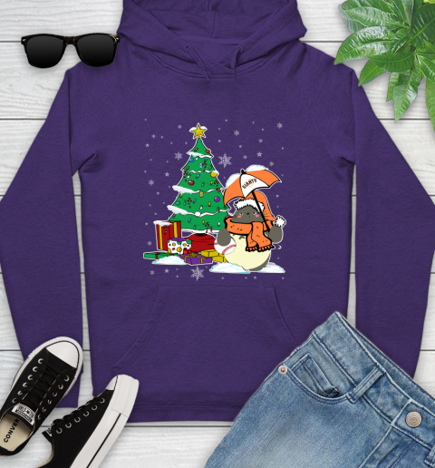 San Francisco Giants MLB Baseball Cute Tonari No Totoro Christmas Sports Youth Hoodie 5
