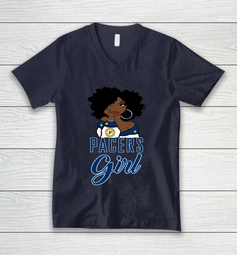 Indiana Pacers Girl NBA V-Neck T-Shirt 3