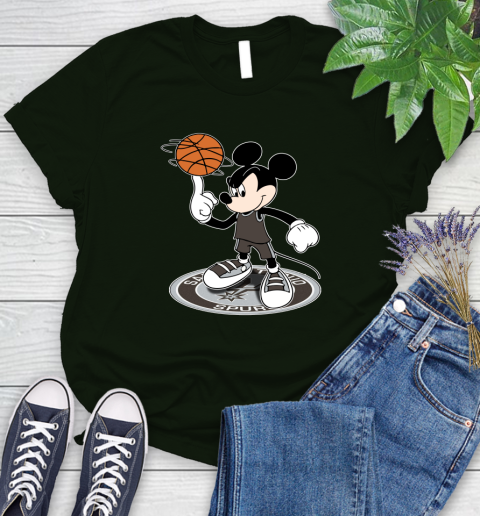 NBA Basketball San Antonio Spurs Cheerful Mickey Disney Shirt Women's T-Shirt 6
