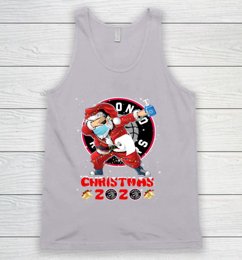 Toronto Raptors Funny Santa Claus Dabbing Christmas 2020 NBA Tank Top 3