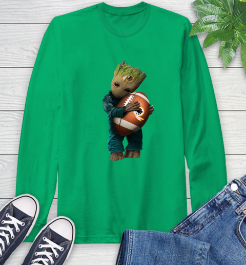 NFL Groot Guardians Of The Galaxy Football Sports Washington Redskins Long Sleeve T-Shirt 7