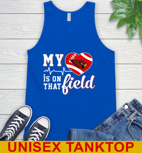 NFL My Heart Is On That Field Football Sports St.Louis Cardinals Tank Top 4