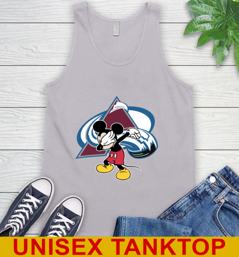 Colorado Avalanche NHL Hockey Dabbing Mickey Disney Sports Tank Top 4