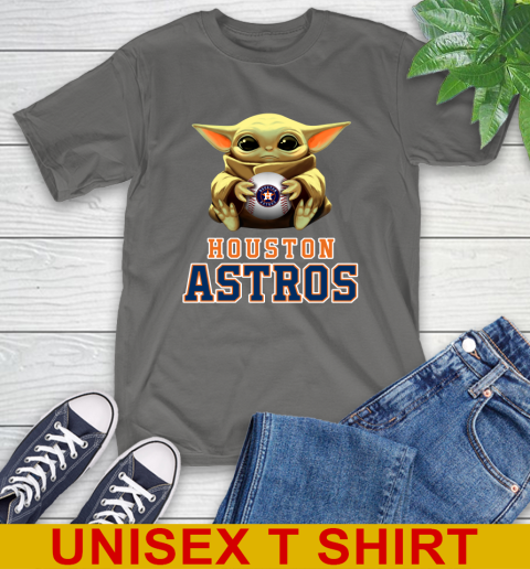 MLB Baseball Houston Astros Star Wars Baby Yoda Shirt 8