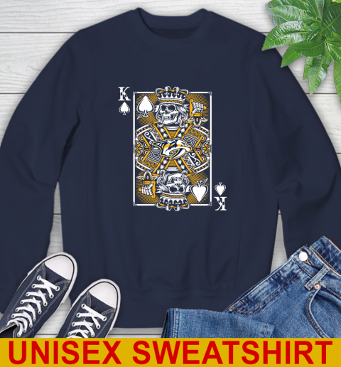 Nashville Predators NHL Hockey The King Of Spades Death Cards Shirt Sweatshirt - Image 3