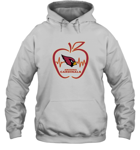 Apple Heartbeat Teacher Symbol Arizona Cardinals