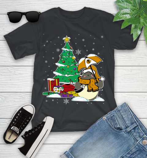 Chicago Blackhawks NHL Hockey Cute Tonari No Totoro Christmas Sports Youth T-Shirt