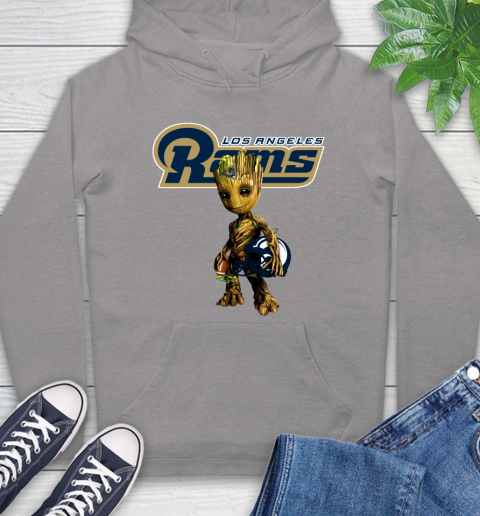 Los Angeles Rams NFL Football Groot Marvel Guardians Of The Galaxy Hoodie 6