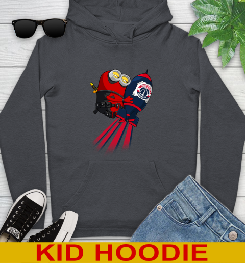 NBA Basketball Washington Wizards Deadpool Minion Marvel Shirt Youth Hoodie 9