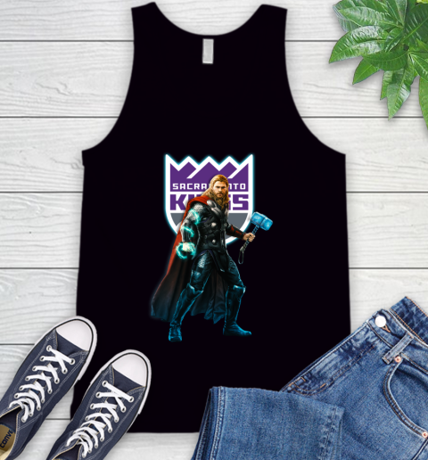 NBA Thor Avengers Endgame Basketball Sacramento Kings Tank Top 2