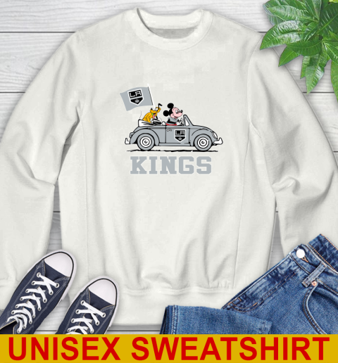 NHL Hockey Los Angeles Kings Pluto Mickey Driving Disney Shirt Sweatshirt