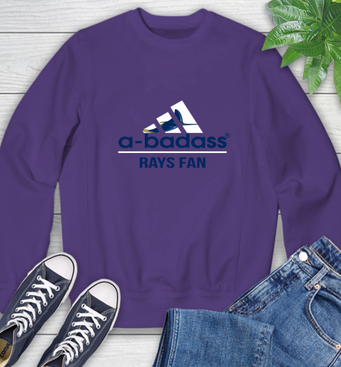 MLB A Badass Tampa Bay Rays Fan Adidas Baseball Sports Sweatshirt 4