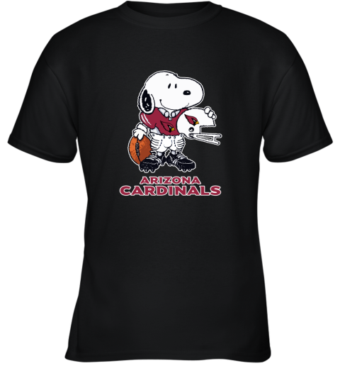 Snoopy A Strong And Proud Arizona Cardinals Player NFL Youth T-Shirt