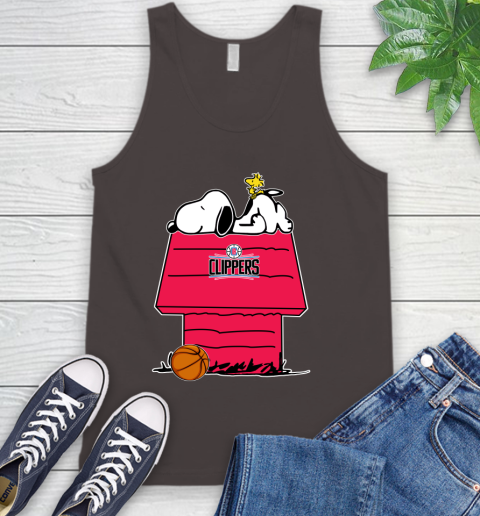 LA Clippers NBA Basketball Snoopy Woodstock The Peanuts Movie Tank Top 7