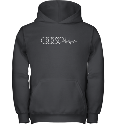 Audi In My Heartbeat Audi Car Owner Youth Hoodie