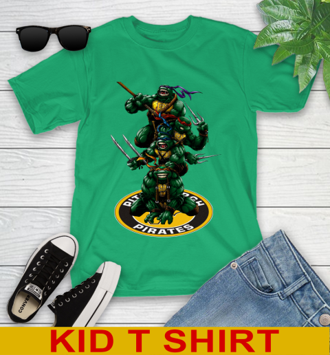 MLB Baseball Pittsburgh Pirates Teenage Mutant Ninja Turtles Shirt Youth T-Shirt 6