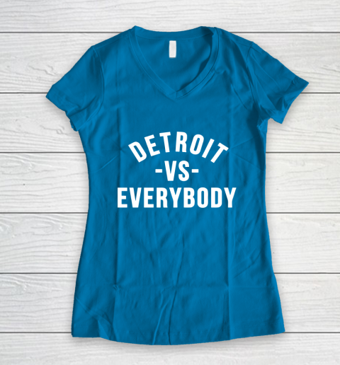 Detroit Vs Everybody Women's V-Neck T-Shirt 5