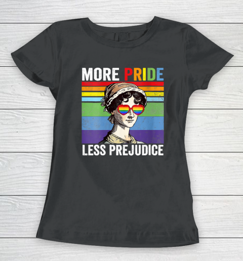 More Pride Less Prejudice Pride Month Funny Women's T-Shirt