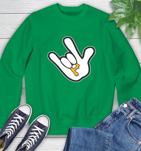 Pittsburgh Pirates MLB Baseball Mickey Rock Hand Disney Sweatshirt 6