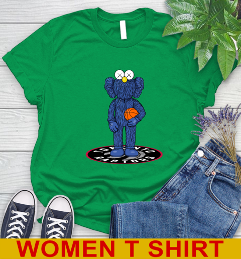 NBA Basketball Toronto Raptors Kaws Bff Blue Figure Shirt Women's T-Shirt 6
