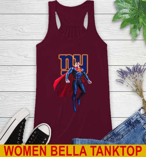 NFL Superman DC Sports Football New York Giants Racerback Tank 3