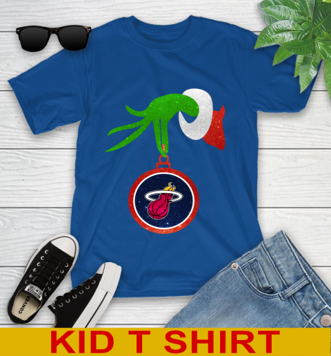 Miami Heat Grinch Merry Christmas NBA Basketball Youth T-Shirt 9