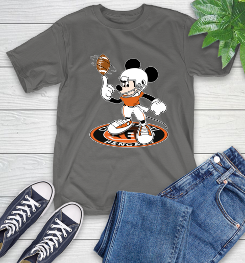 NFL Football Cincinnati Bengals Cheerful Mickey Disney Shirt T-Shirt 10
