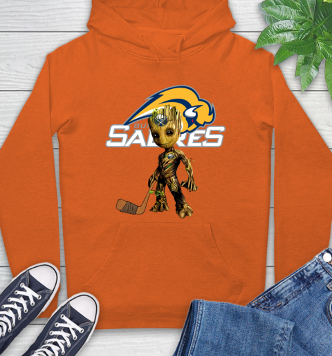 Buffalo Sabres NHL Hockey Groot Marvel Guardians Of The Galaxy Hoodie 5