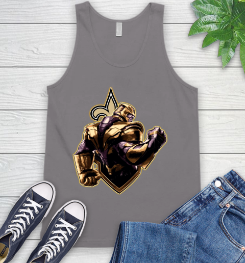 NFL Thanos Avengers Endgame Football Sports New Orleans Saints Tank Top 7