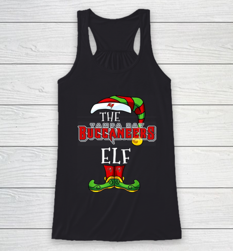 Tampa Bay Buccaneers Christmas ELF Funny NFL Racerback Tank