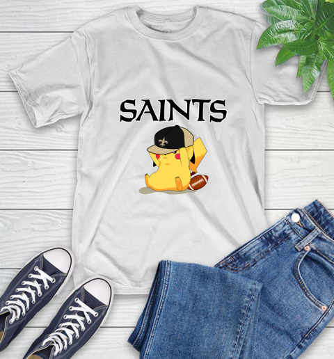 NFL Pikachu Football Sports New Orleans Saints T-Shirt