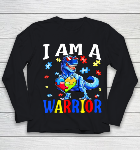 I Am A Warrior Autism Family Autism Awareness Youth Long Sleeve