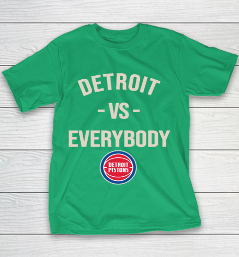 Detroit Pistons Vs Everybody Youth T-Shirt 3