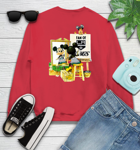 NHL Hockey Los Angeles Kings Mickey Drawing Shirt 111