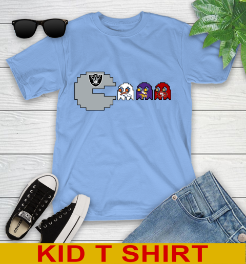 Oakland Raiders NFL Football Pac Man Champion Youth T-Shirt 11