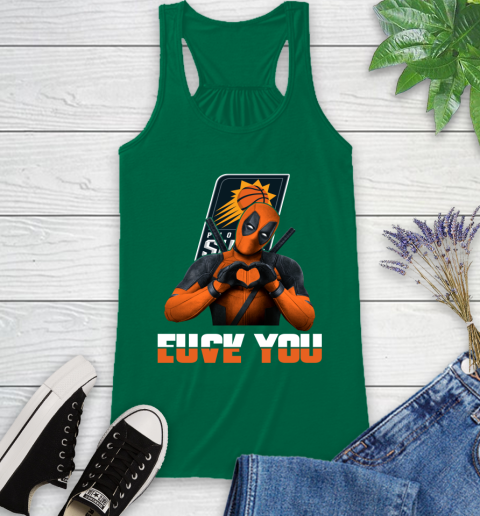 NBA Phoenix Suns Deadpool Love You Fuck You Basketball Sports Racerback Tank 6