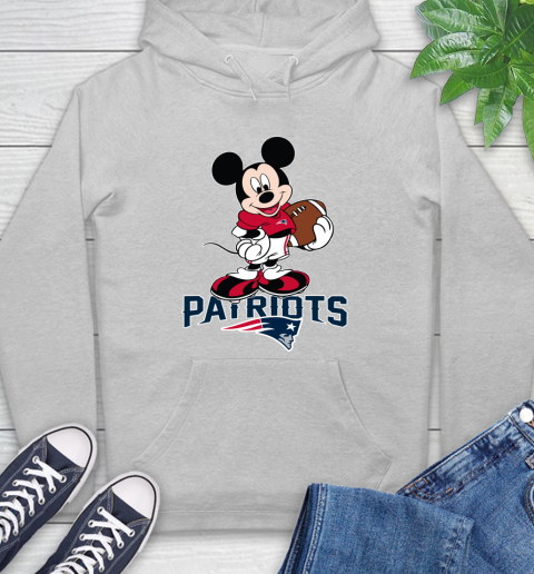 NFL Football New England Patriots Cheerful Mickey Mouse Shirt Hoodie 6