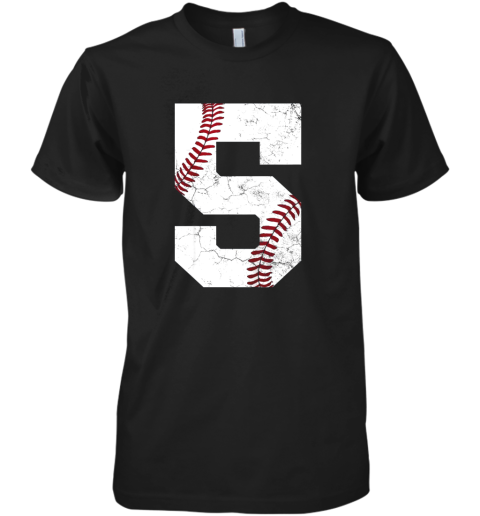 Kids 5th Birthday Shirt Baseball Boys Kids Five 5 Fifth Gift Premium Men's T-Shirt