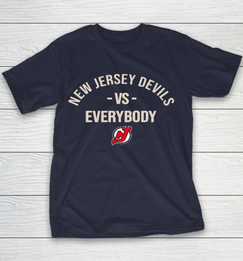 New Jersey Devils Vs Everybody Youth T-Shirt 2